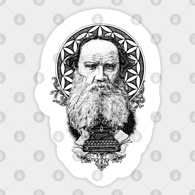 Tolstoy Sticker by mayberus